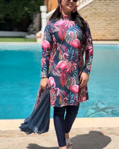 Burkini Flamingo Robe 3