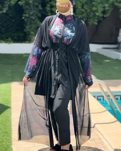 Burkini waterproof noir 4
