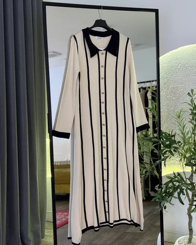 Robe à rayures Midi R907# 4