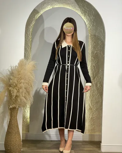 Robe à rayures Midi R907# 2