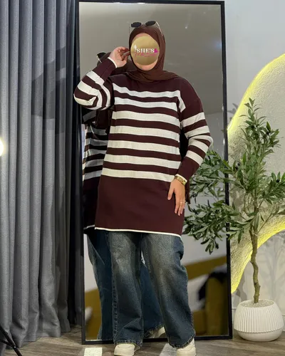 Pull à rayures 842#