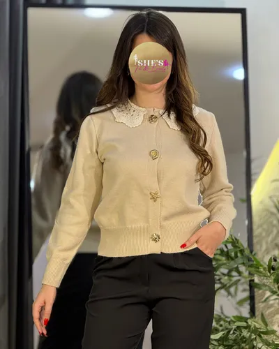 Cardigan Colle crochet N232# 2